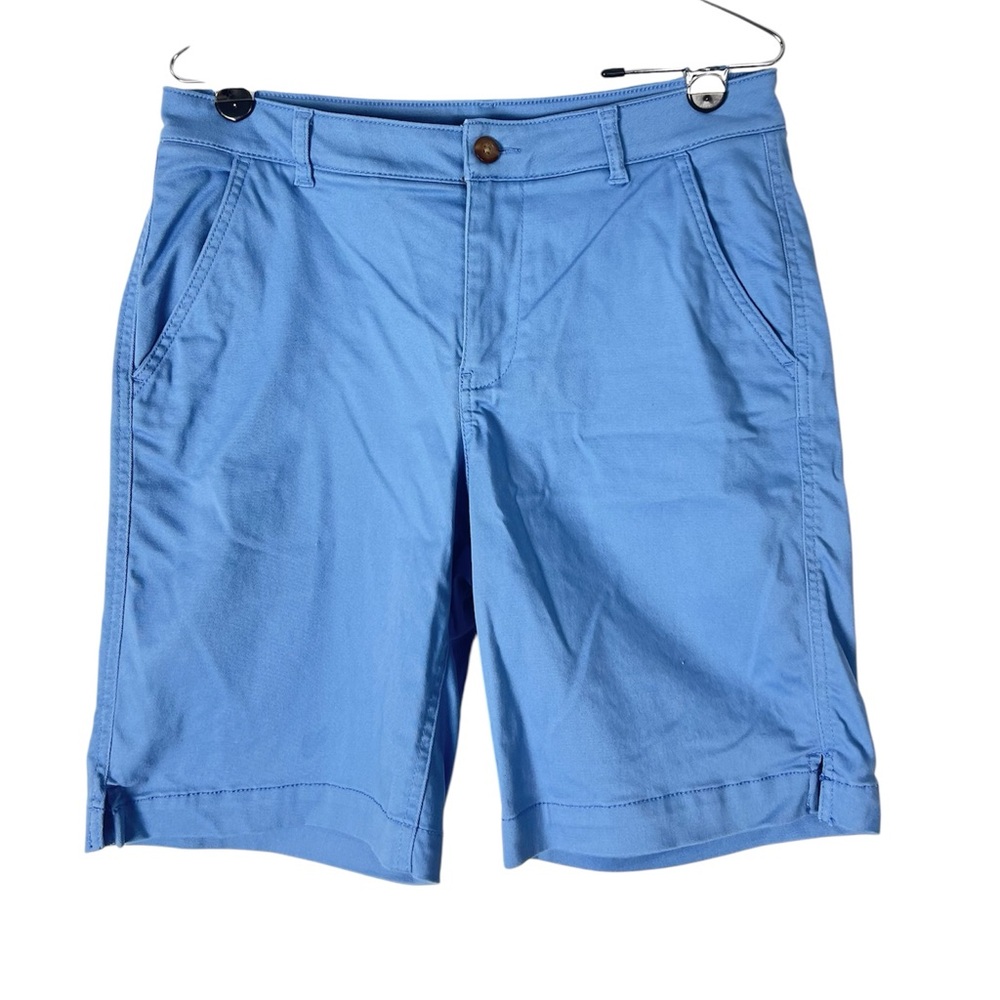LL Bean shorts Size 10 regular‎ classic preppy light blue Bermuda